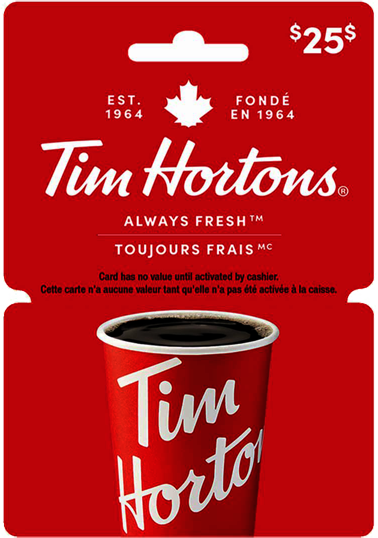 Tim Hortons $25 Gift Card